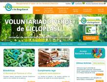 Tablet Screenshot of cicloplast.com